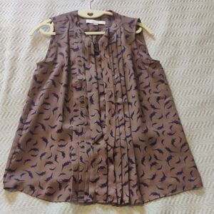 Ann Taylor Loft Brown Blouse Size S